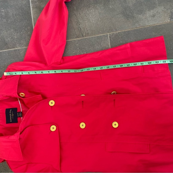 London Fog Red Short Trench Coat - Picture 15 of 16